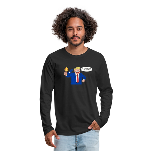 Cry More Liberal Tears Premium Long Sleeve T-Shirt - black