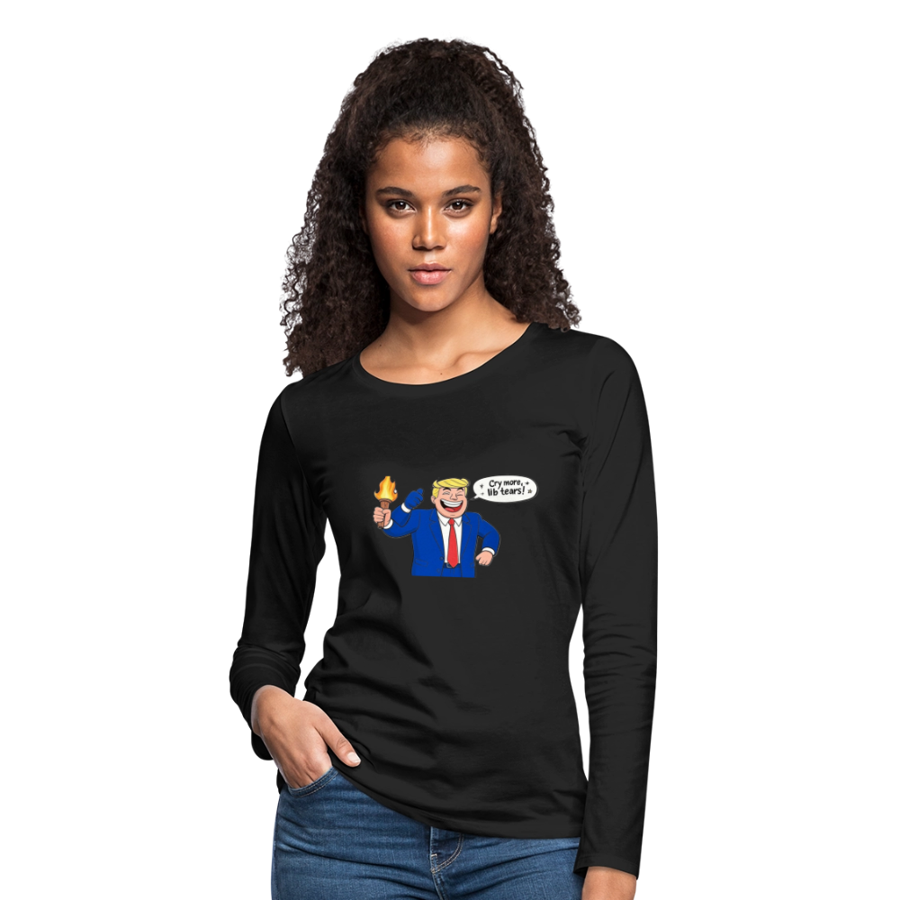 Cry Liberal Tears Women's Premium Long Sleeve T-Shirt - black